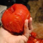 How to peel a tomato for canning