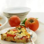 Feta Tomato Pie Slice