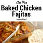Baked Chicken Fajitas
