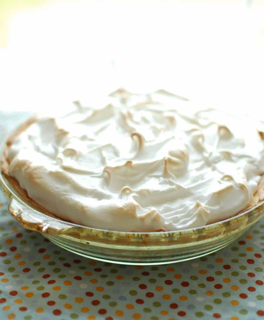 From Scratch Chocolate Meringue Pie - Two Lucky Spoons