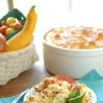 Cheesy Tomato Basil Souffle