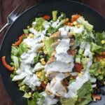 Spicy Southwest Salad with Creamy Cilantro Dressing