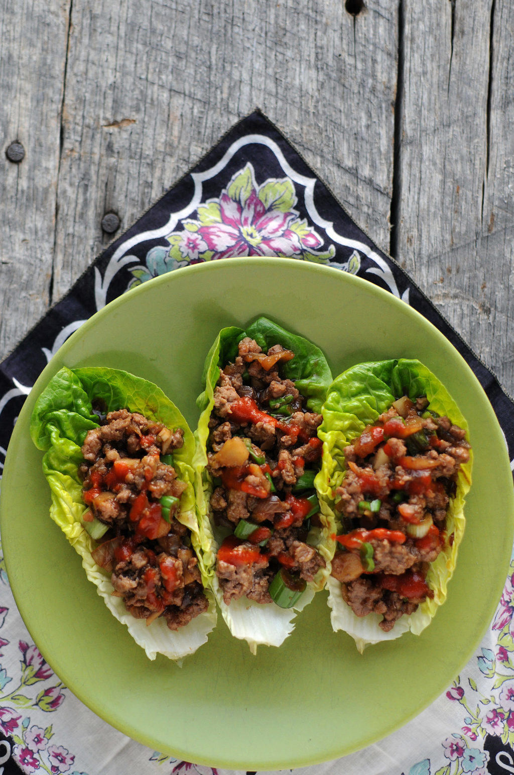 Chinese Beef Lettuce Cups