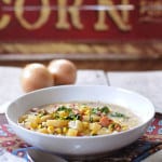 Poblano and Corn Chowder from EatinontheCheap.com