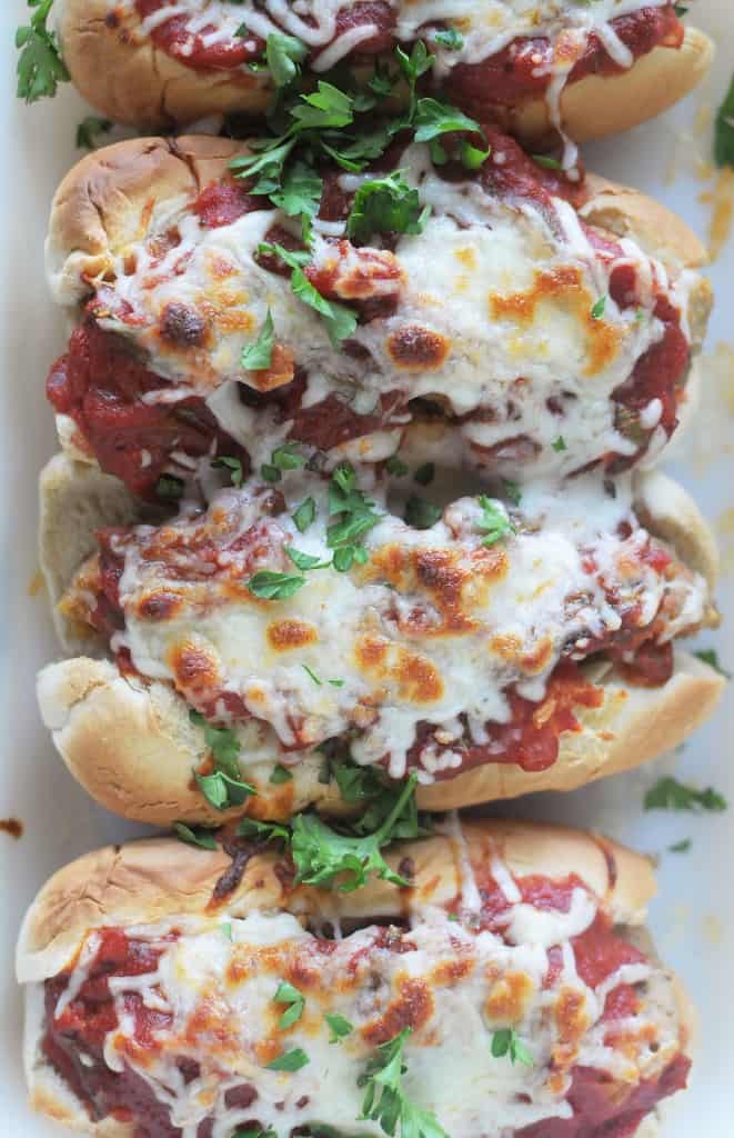 Baked Meatball Subs 