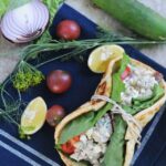 Healthy Greek Chicken Salad Wrap