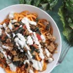 Moroccan Turkey and Sweet Potato Noodle Bowl
