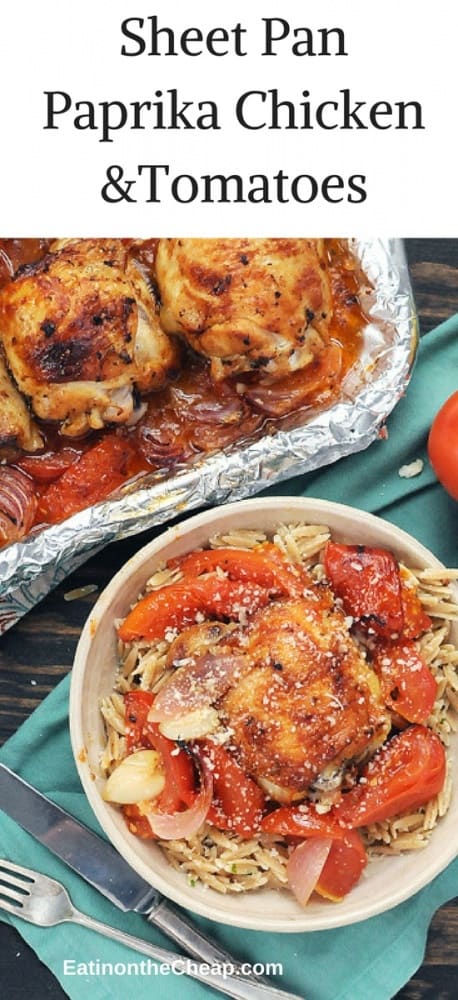 Sheet Pan Paprika Chicken and Tomatoes