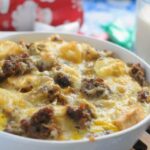 Sausage Cheddar Apple Breakfast Casserole