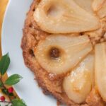 Upside Down Pear Cake close