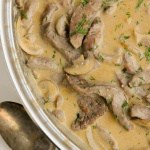Easy Homemade Low Carb Beef Stroganoff with mushrooms