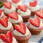 Mini Strawberry Jam Cupcakes