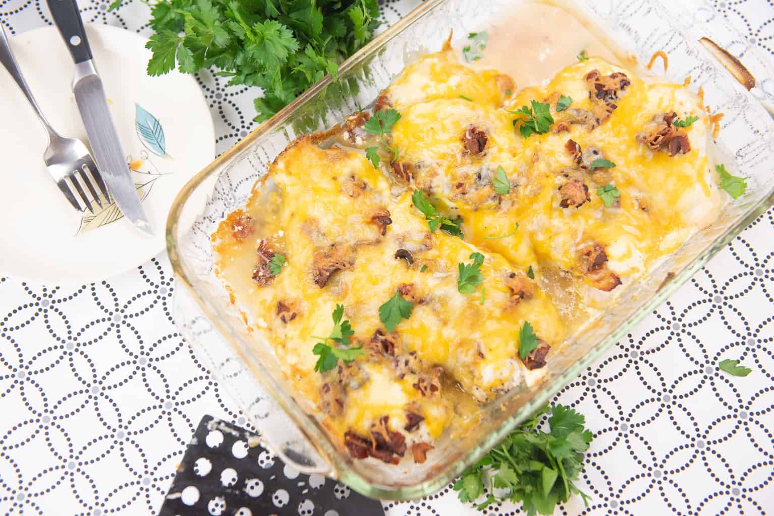 Keto Cheesy Bacon Chicken Breasts ⋆ Two Lucky Spoons