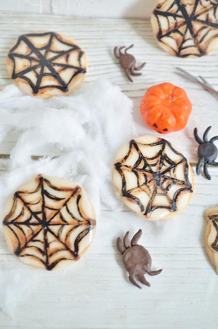 Halloween Spider Web Cookies