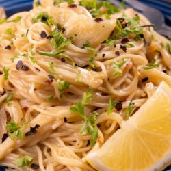 One Pot Lemon Garlic Pasta – Easy Angel Hair Pasta Dinner Recipe