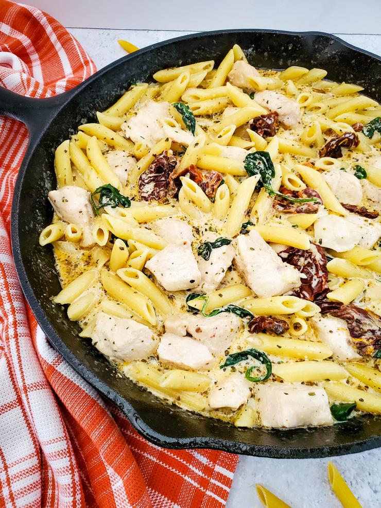 Best Tuscan Chicken Pasta - Easy Chicken Dinner Recipe